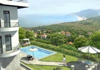 large view to Albena resort bay Albena